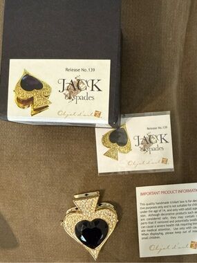 Objet d’Art Jack of Spades by Artform Trinket Box